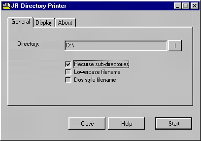 JR Directory Printer Utility