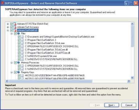 SUPERAntiSpyware Free Edition