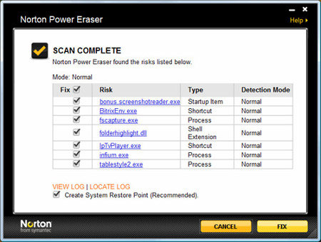 Norton Power Eraser