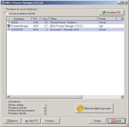 Bill2`s Process Manager