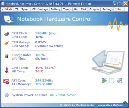 Notebook Hardware Control