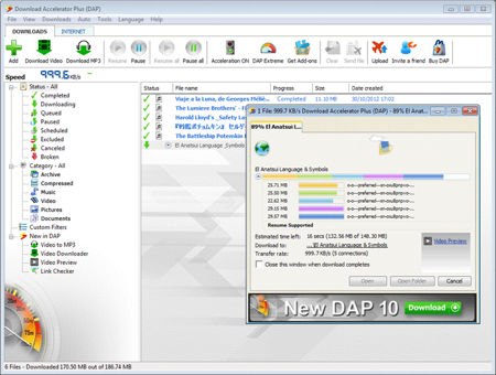 Download Accelerator Plus (DAP)