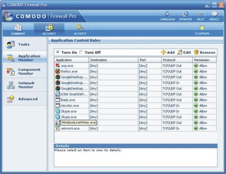 Comodo Firewall Pro