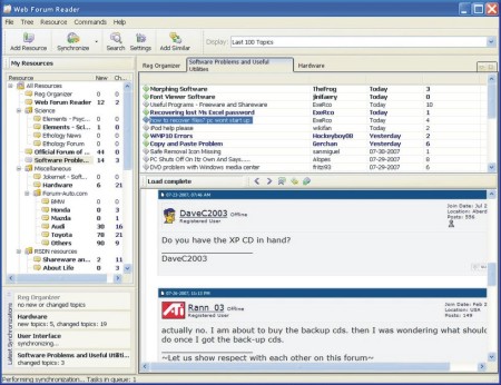 Web Forum Reader Lite