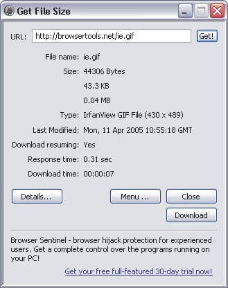 Get File Size