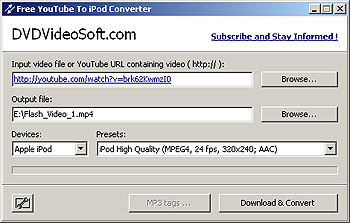 YouTube to iPod Converter