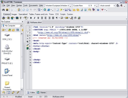 AceHTML Freeware